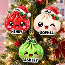 Load image into Gallery viewer, Personalized Dumpling Acrylic Ornament Creative Family Gift
