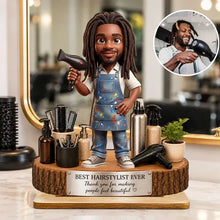 Load image into Gallery viewer, Personalized Wooden Plaque Thank You Gift for Hairstylist