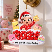 Load image into Gallery viewer, Personalized Acrylic Ornament Smiling Child Gift for Kids Christmas