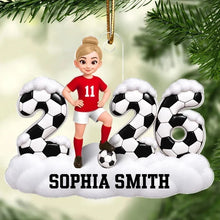 Load image into Gallery viewer, Personalized Soccer Player Acrylic Ornament Unique Gift for Son