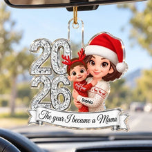 Load image into Gallery viewer, Personalized Acrylic Ornament New Mom Christmas Gift 2023