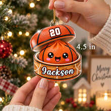 Load image into Gallery viewer, Personalized Basketball Dumpling Acrylic Ornament Gift for Kids