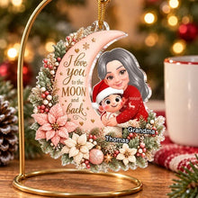 Load image into Gallery viewer, Personalized Acrylic Christmas Ornament Grandma Grandchild Hug