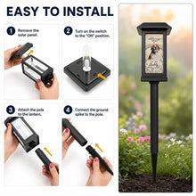 Load image into Gallery viewer, Personalized Solar Garden Stake Light Dog Memorial Tribute Gift
