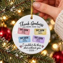 Load image into Gallery viewer, Personalized Ceramic Christmas Ornament Gift for Coworkers
