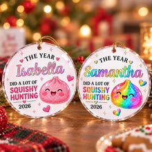 Load image into Gallery viewer, Personalized Rainbow Dumpling Acrylic Ornament Gift for Kids