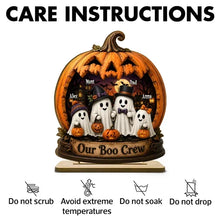 Load image into Gallery viewer, Personalized Ghost Family Wooden Plaque Halloween Gift for Parents