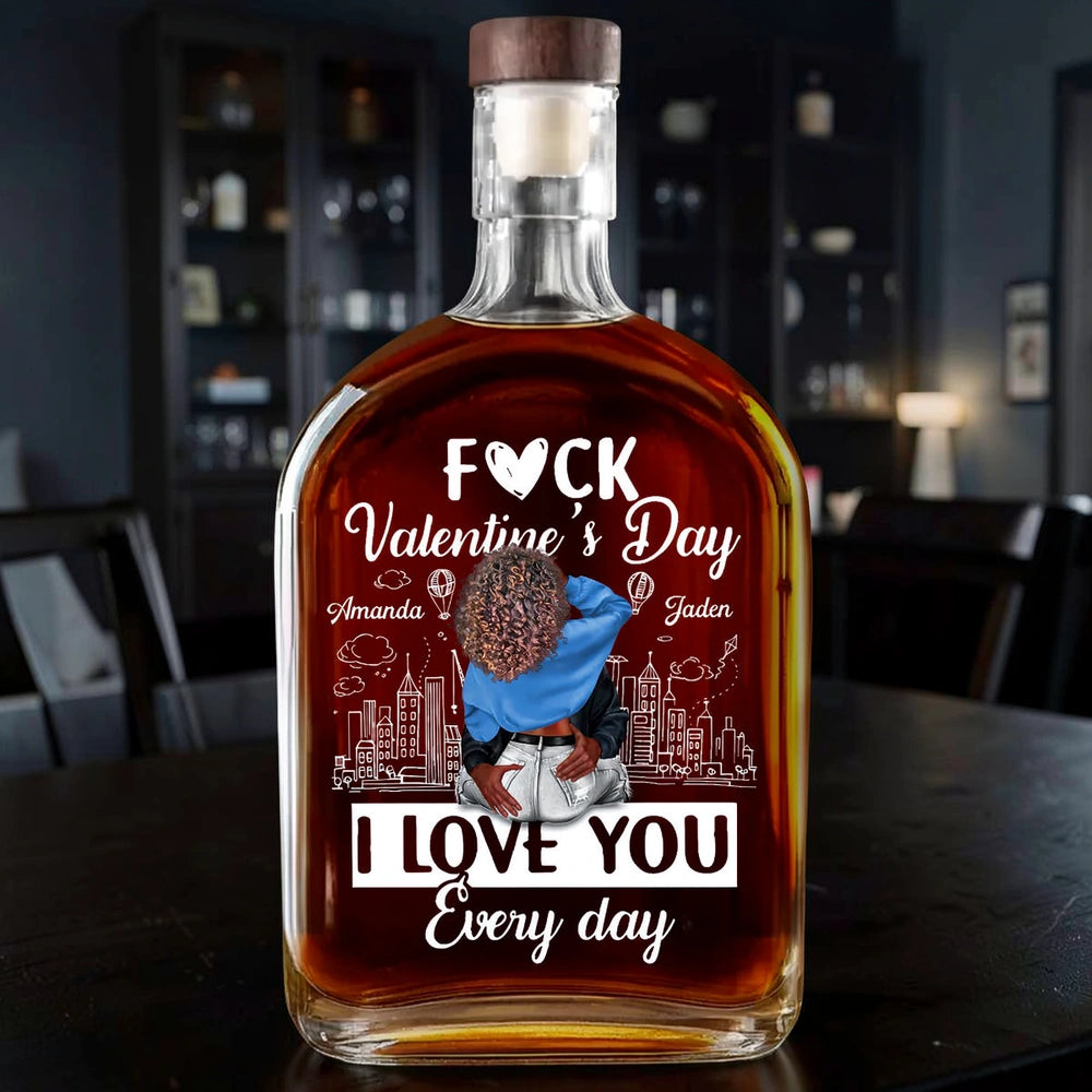 Personalized Whiskey Bottle for Couples - Everyday Love Gift Kitchen Supplies MagicInPrints