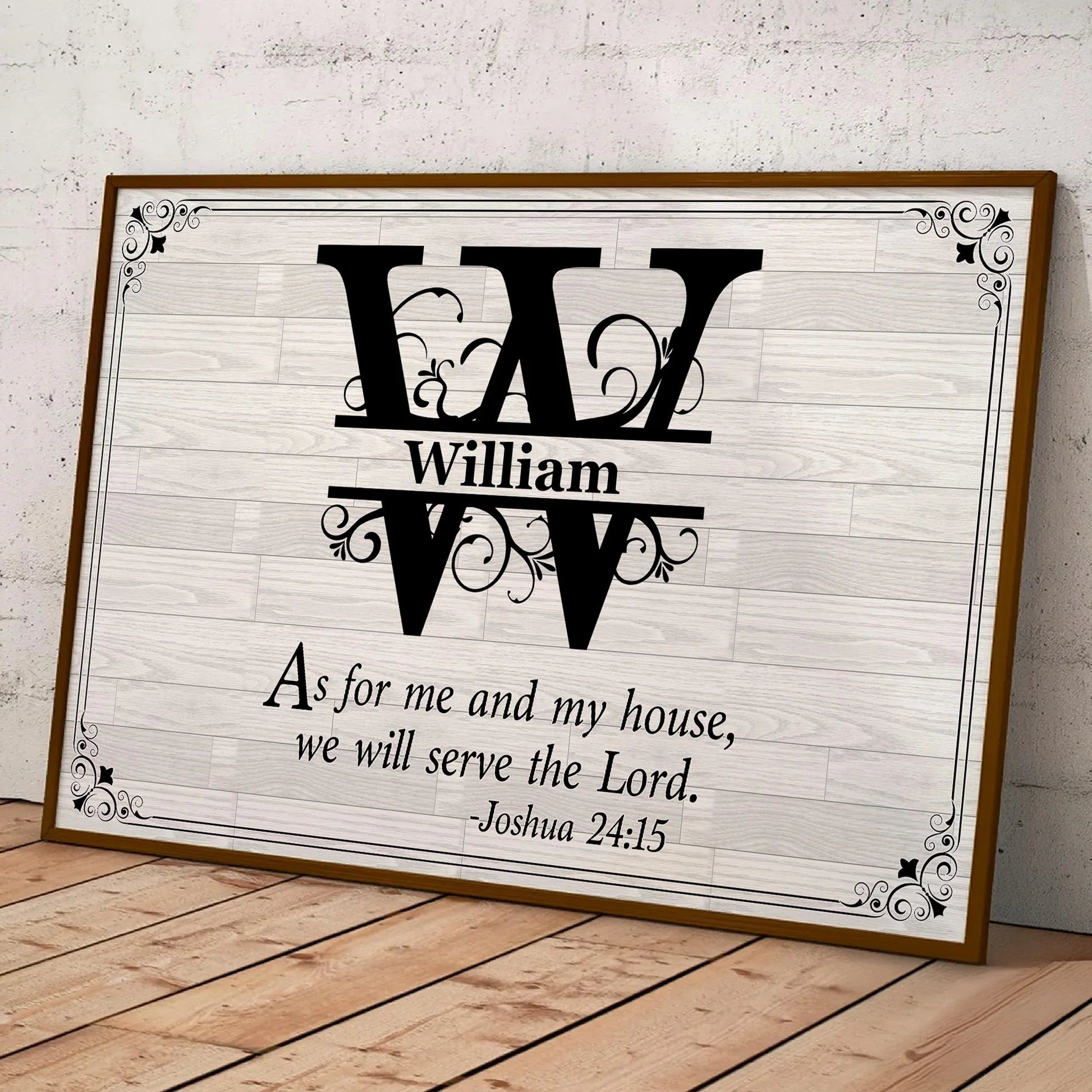 Personalized Family Name Wall Art for Home Decor - Religious Inspirational Quote Poster or Canvas MagicInPrints