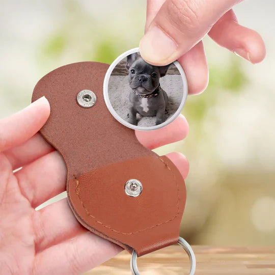 Custom Pet Memorial Keychain for Dog Lovers - Personalized Photo Keepsake Keychain MagicInPrints