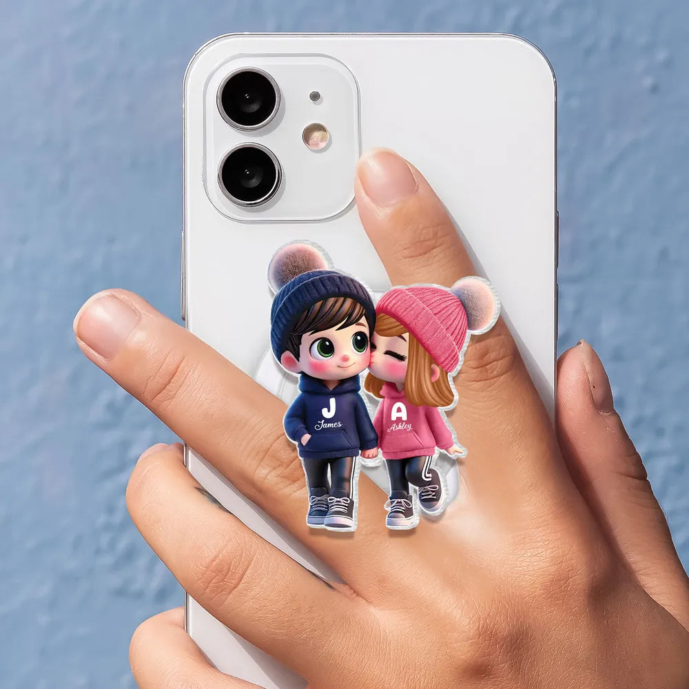 Personalized Couple Phone Case for iPhone - Cute Cartoon Design Cell Phone Accessories MagicInPrints