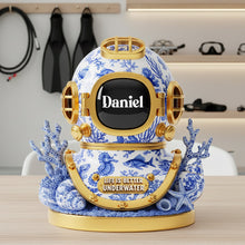 Load image into Gallery viewer, Dive Into Adventure - Personalized Acrylic Plaque for Scuba Divers Shaped Plaques MagicInPrints
