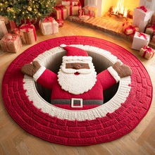Load image into Gallery viewer, Bring Joy to Your Home – Personalized Quilted Round Mat – Gift for Friends and Family Quilted Round Mat MagicInPrints
