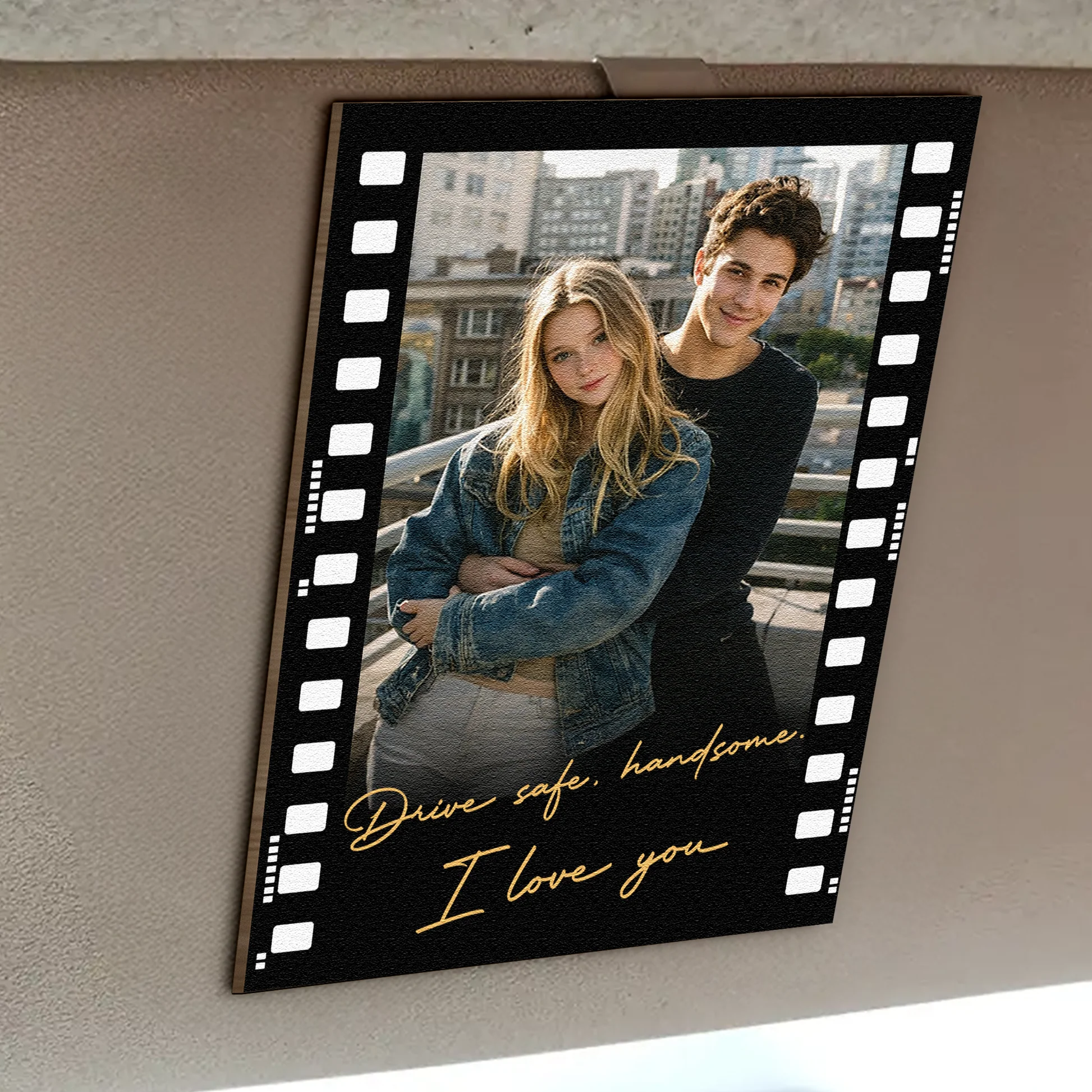 Custom Photo Film Strip Keychain for Couples - Romantic Gift Car Hanger MagicInPrints