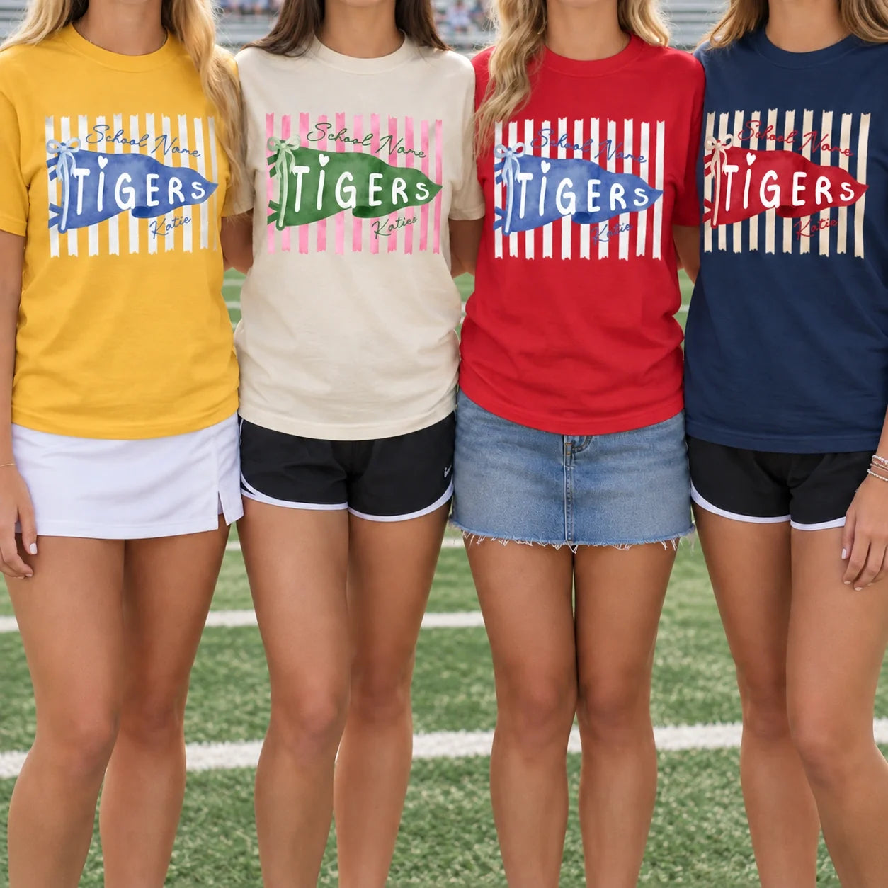 Personalized Classic Tee Custom School Name Gift for Students