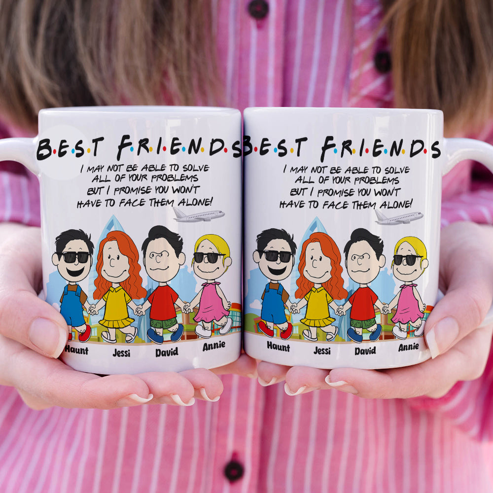 Personalized Friends Coffee Mug - Unique Gift for Best Friends Coffee Mug PopCulturePrints
