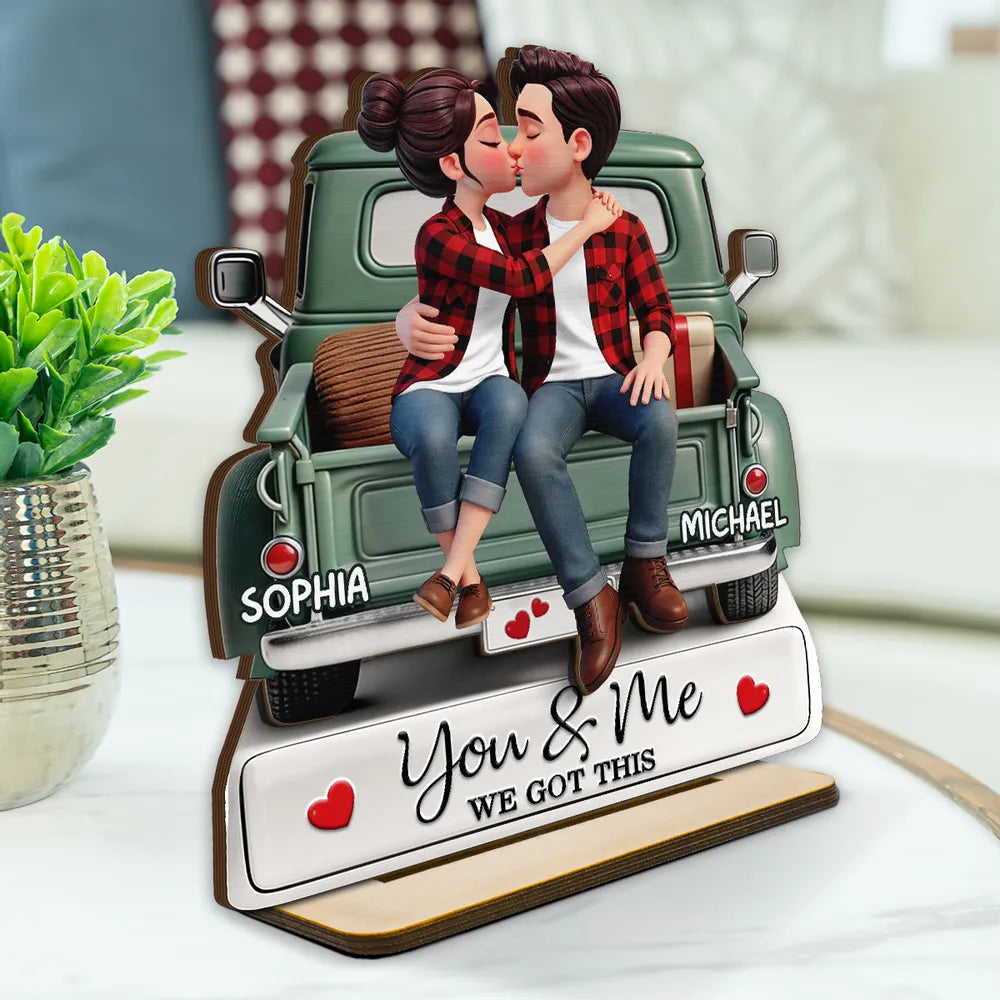 Personalized Couple Figurine for Romantic Gift - Anniversary Keepsake Plaque MagicInPrints