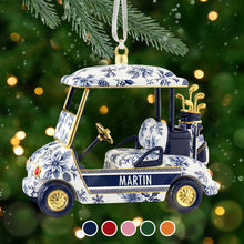 Load image into Gallery viewer, A Swing Above: Personalized Golf Lovers Christmas Ornament - Custom Gift for Golf Enthusiasts, Friends &amp; Family Ornament MagicInPrints
