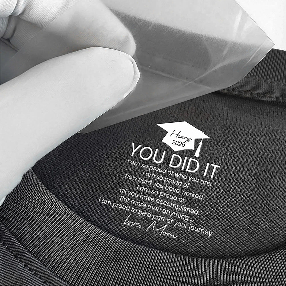 Personalized Graduation T-Shirt for Daughter - Sentimental Gift from Mom Cloth MagicInPrints
