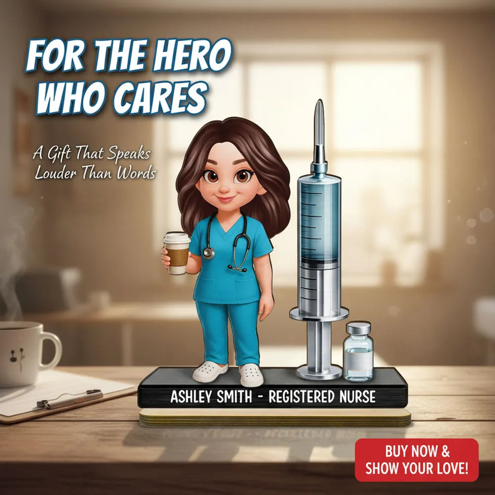 Personalized Nurse Figurine for Healthcare Professionals - Appreciation Gift Plaque MagicInPrints