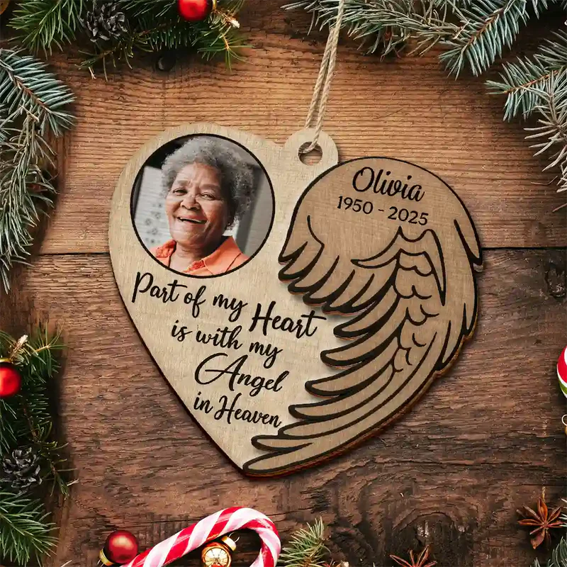 Personalized Memorial Heart Ornament for Loved Ones - Remembrance Gift Ornament MagicInPrints