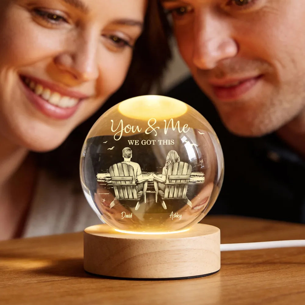 Personalized LED Night Light for Couples - Romantic Gift for Anniversaries Lamp MagicInPrints