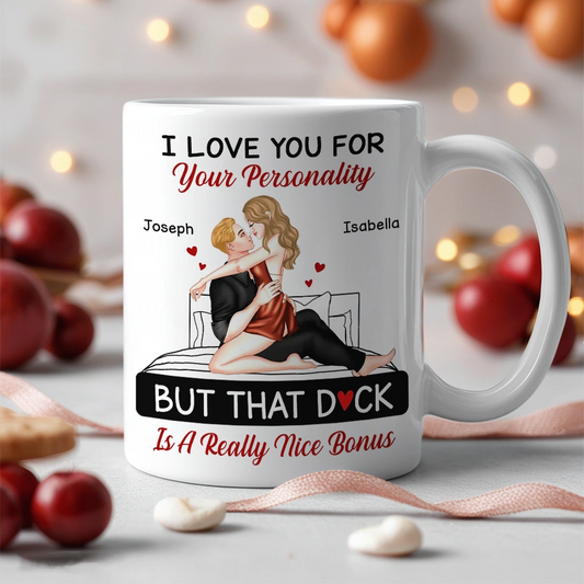 Personalized Romantic Couple Mug for Him - Anniversary Gift Cup MagicInPrints