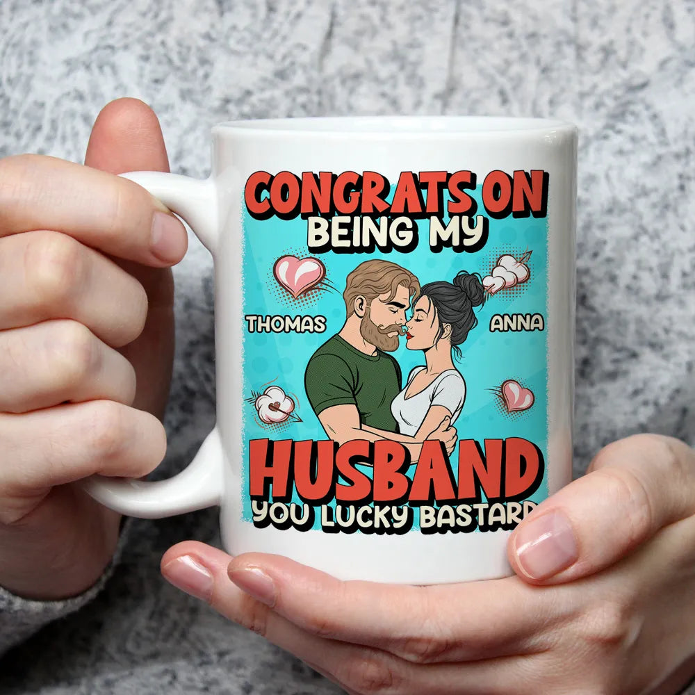 Personalized Husband Mug for Couples - Funny Anniversary Gift Cup MagicInPrints