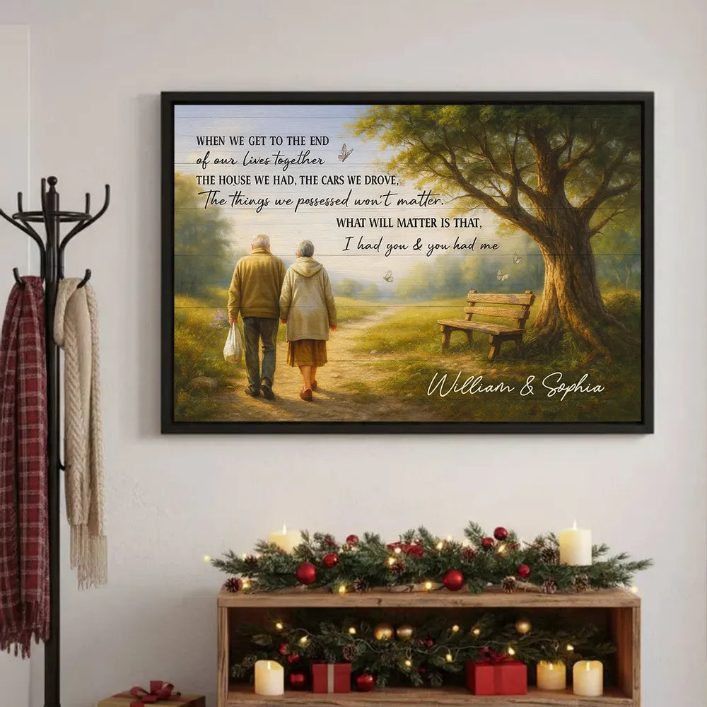 Personalized Couple Canvas Art for Seniors - Sentimental Home Decor Gift Poster or Canvas MagicInPrints