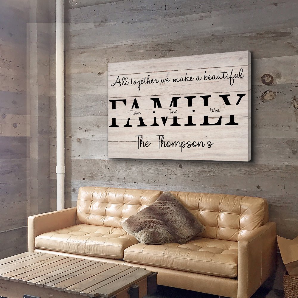 Personalized Family Name Sign Wall Art for Home Decor - Sentimental Gift Poster or Canvas MagicInPrints