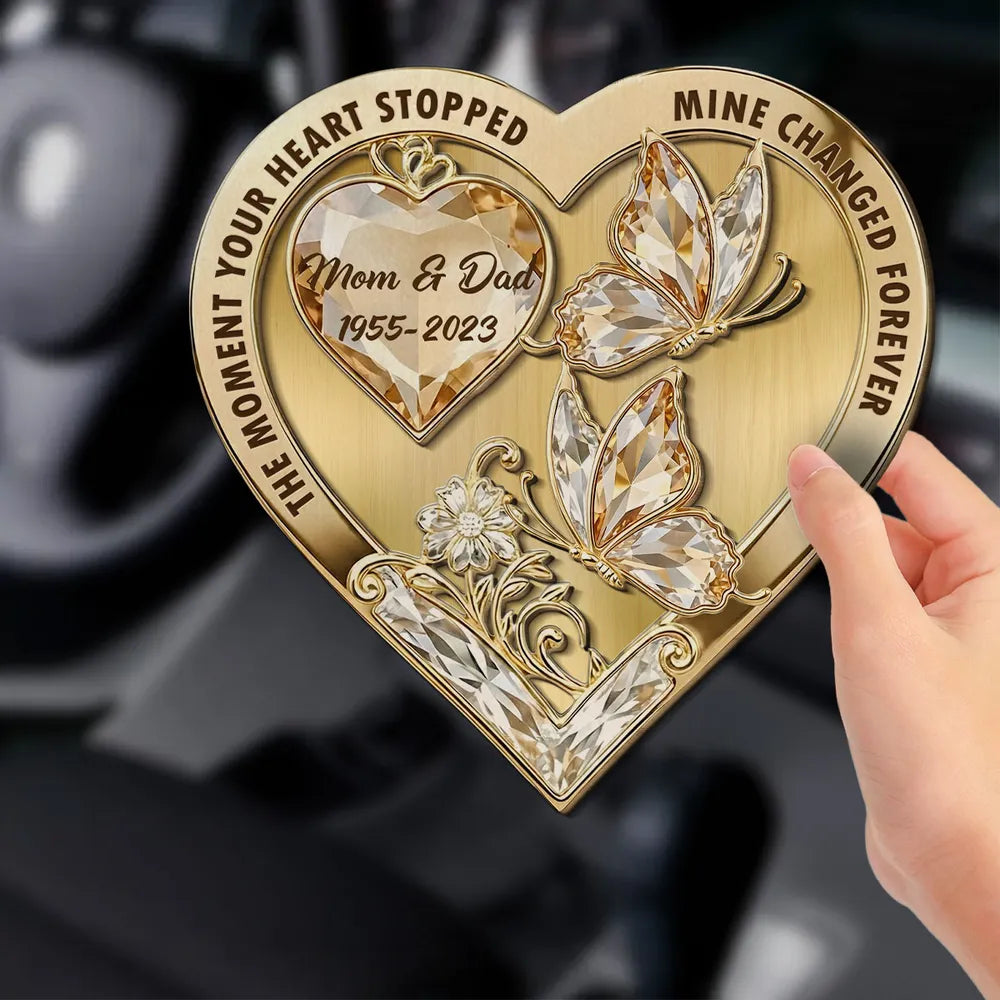Personalized Memorial Car Ornament for Mom - Heartfelt Remembrance Gift Car Hanger MagicInPrints