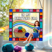 Load image into Gallery viewer, In My Knitting Era - Personalized Knitting Lovers Suncatcher Ornament - Custom Gift for Knitters, Craft Lovers, and Yarn Enthusiasts Ornament MagicInPrints
