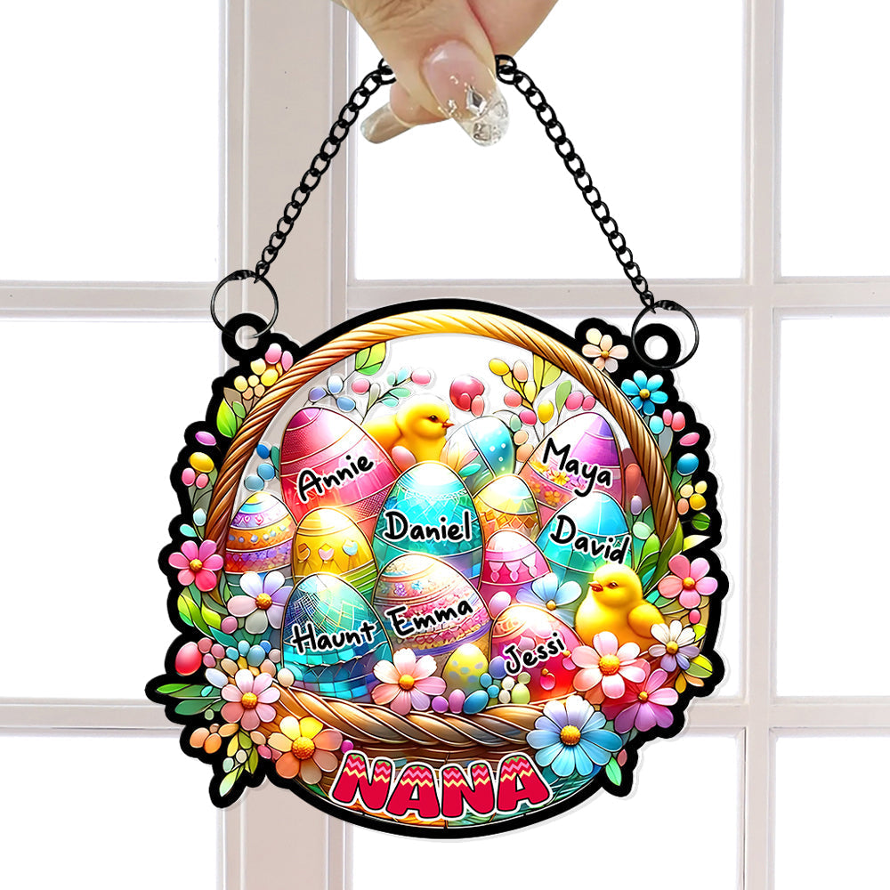 Personalized Easter Gift for Grandma - Custom Suncatcher Ornament Ornament PopCulturePrints