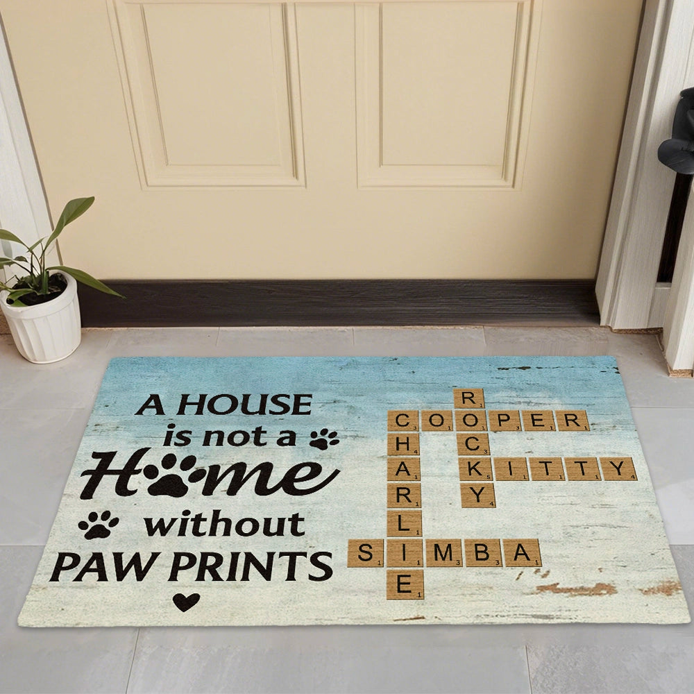 Custom Pet Name Doormat for Cat Lovers - Personalized Home Decor Doormat MagicInPrints