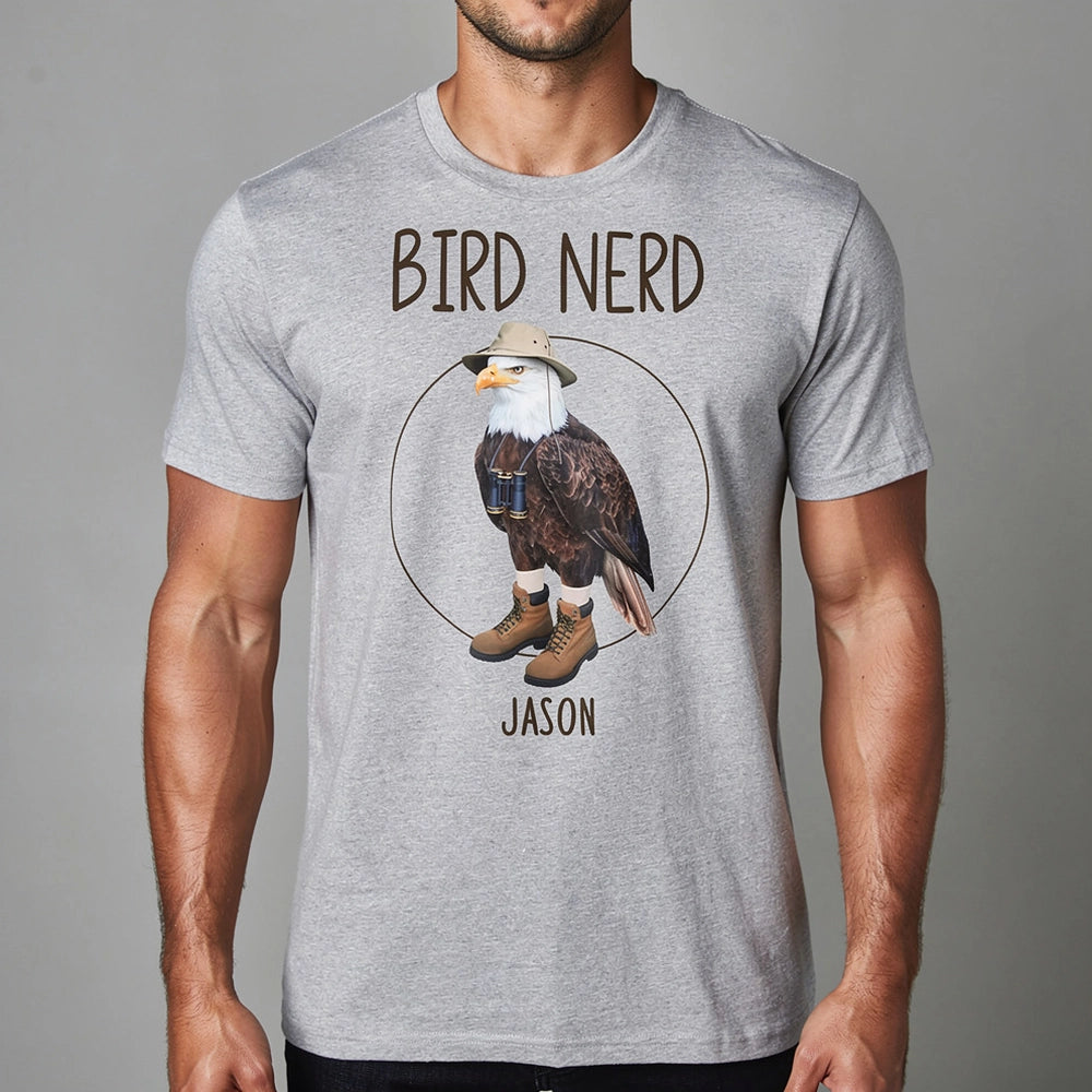Personalized Bird Nerd T-Shirt for Birdwatchers - Fun Gift Cloth MagicInPrints