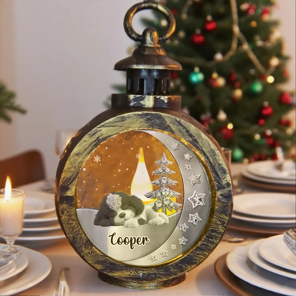 Personalized Christmas Lantern for Dog Lovers - Cozy Holiday Decor Ornament MagicInPrints