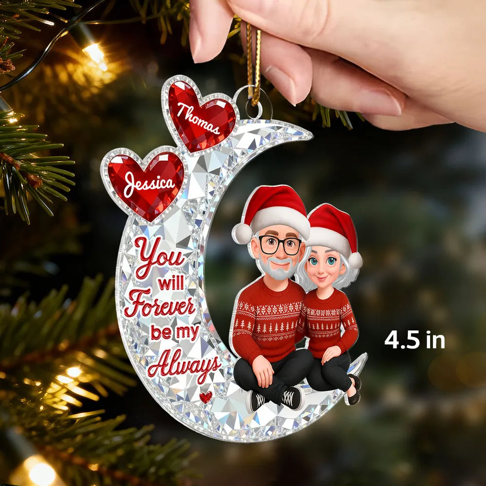 Personalized Couple Ornament for Grandparents - Christmas Gift Keepsake Ornament MagicInPrints