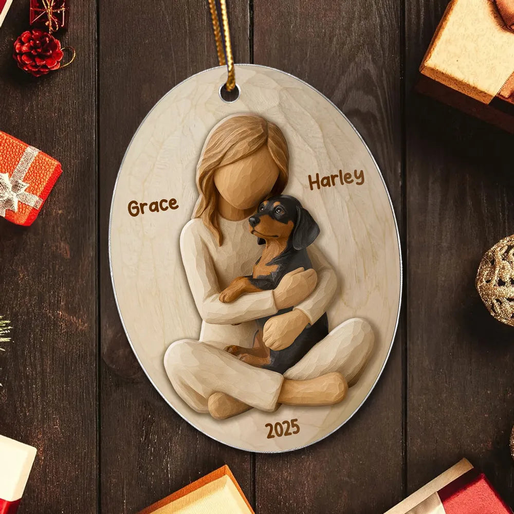 Personalized Pet Lover Ornament for Dog Owners - Christmas Keepsake Ornament MagicInPrints