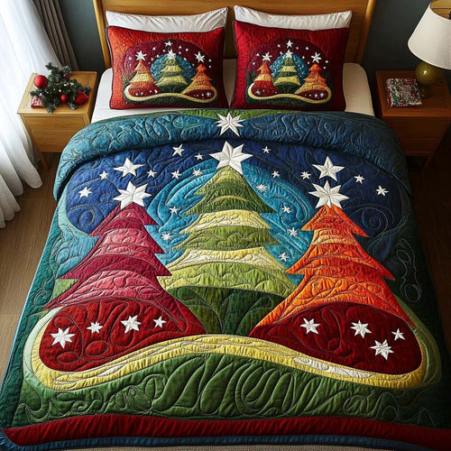Embrace the Warmth of Togetherness – Custom Quilted Bedding Set – Gift for Families Quilted Bedding Set V2 MagicInPrints