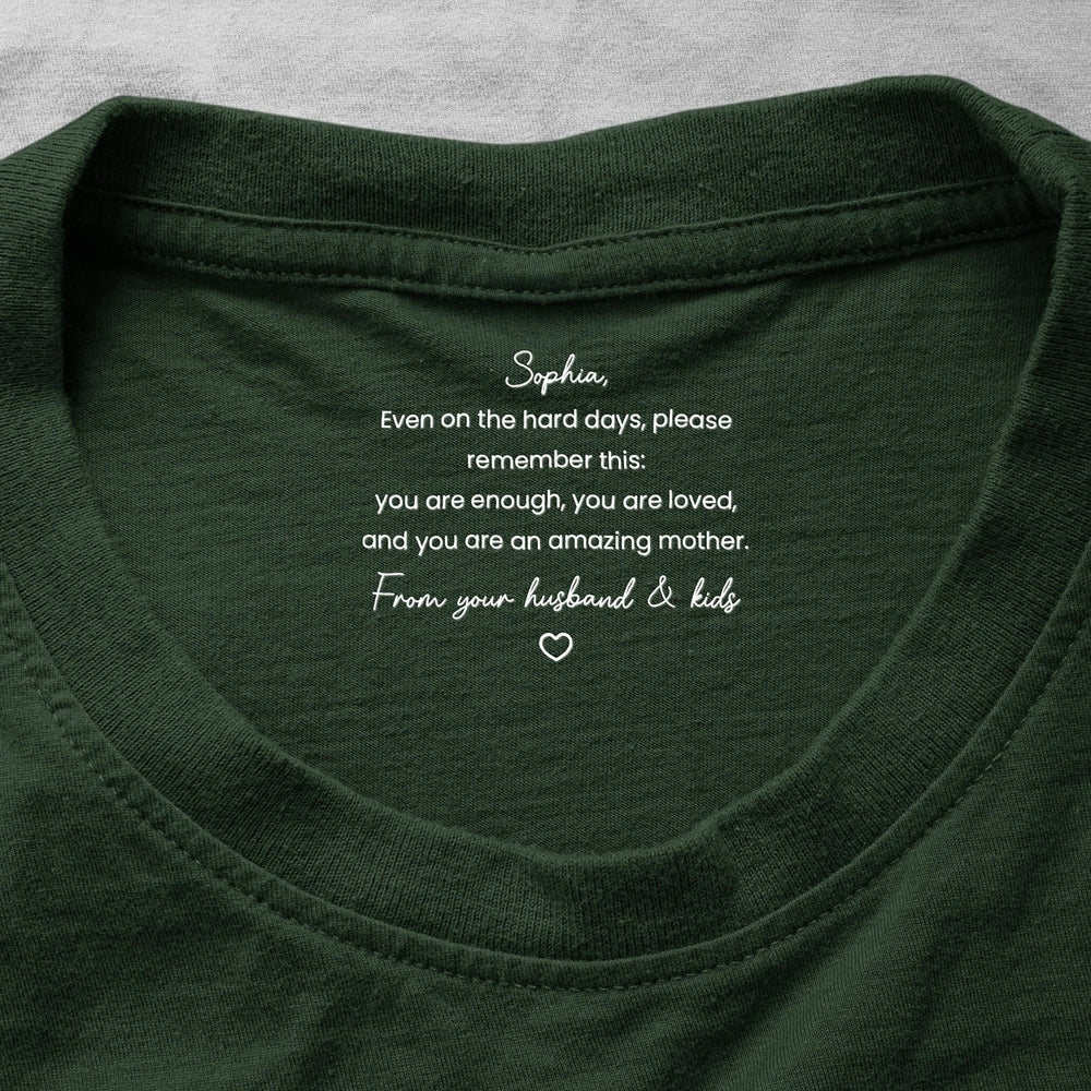Personalized Mother's Day T-Shirt for Mom - Heartfelt Message from Family Cloth MagicInPrints