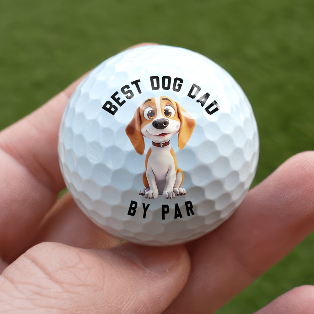 Personalized Golf Ball for Dog Lovers - Best Dog Dad Gift Sports MagicInPrints