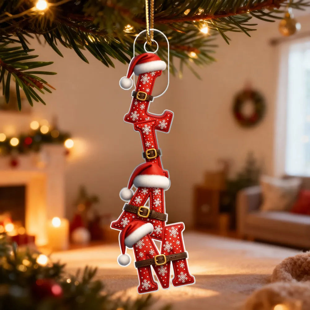 Personalized Christmas Name Ornaments for Family - Festive Holiday Decor Ornament MagicInPrints