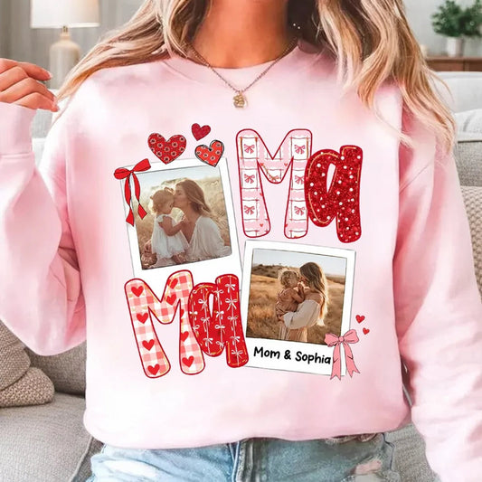 Custom Photo Sweatshirt for Moms - Personalized Mother's Day Gift Cloth MagicInPrints