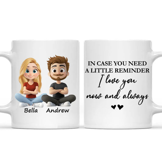 Personalized Couple Mug for Him and Her - Romantic Gift for Anniversary or Valentine's Cup MagicInPrints