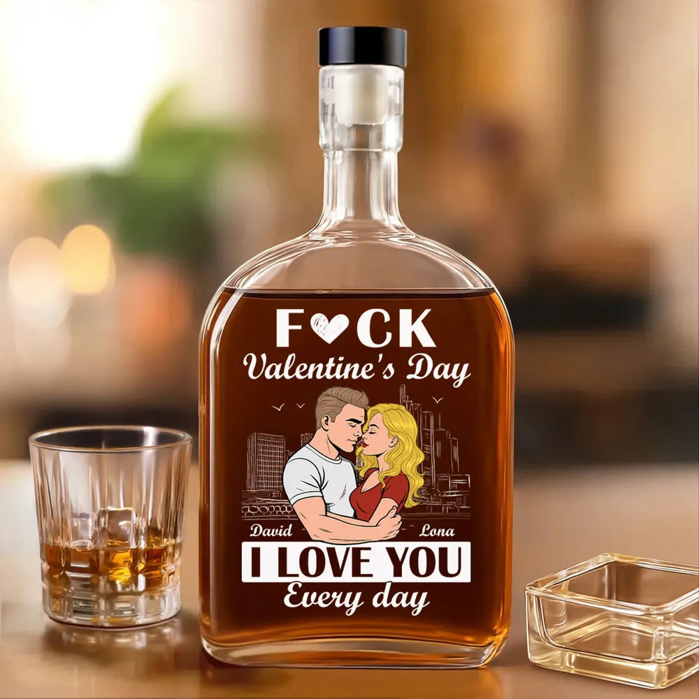 Personalized Whiskey Decanter for Couples - Everyday Love Gift Kitchen Supplies MagicInPrints
