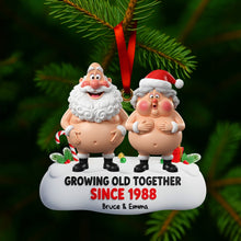 Load image into Gallery viewer, Growing Old Together Personalized Ornament - Funny Gift for Couples Ornament MagicInPrints

