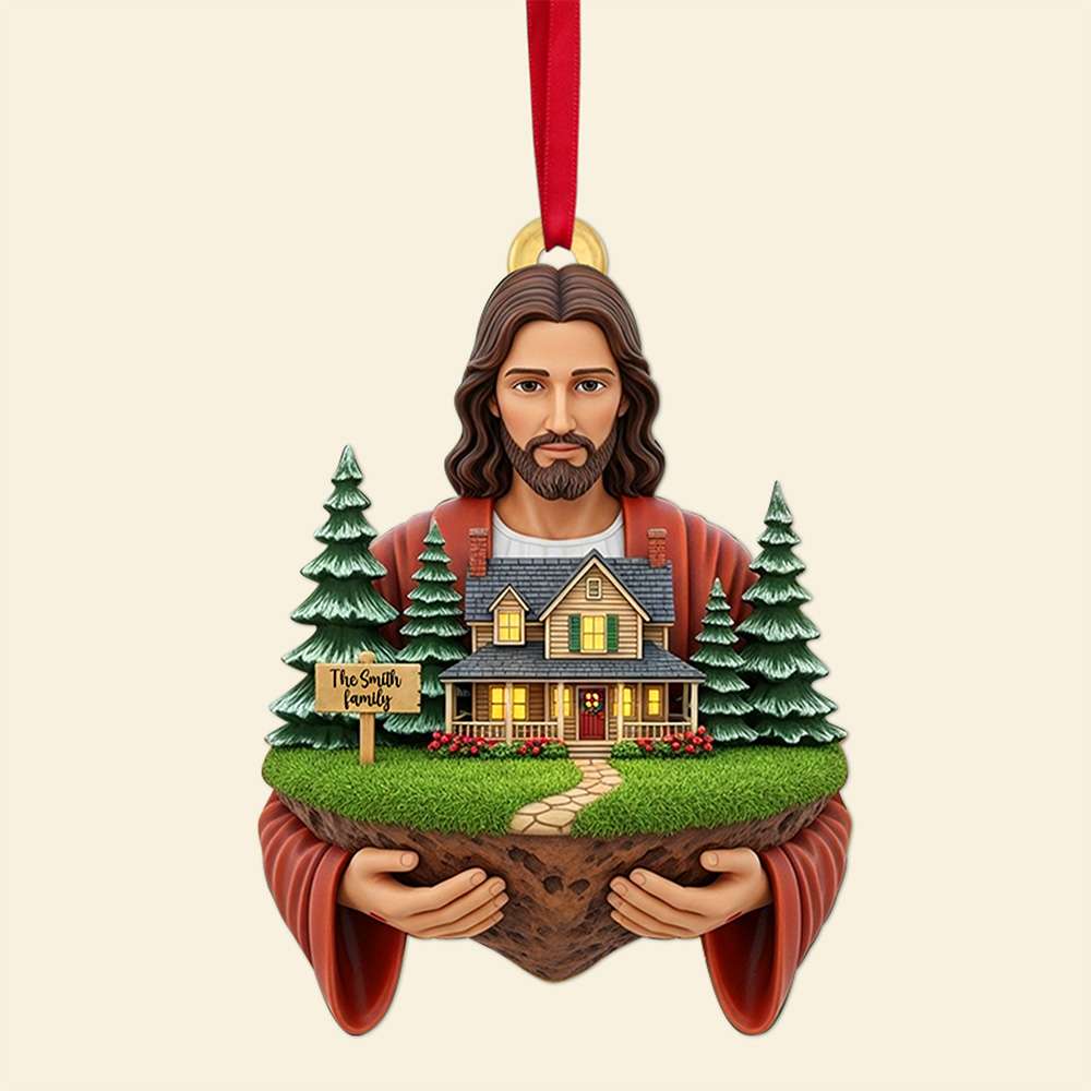 Blessed Family Christmas Ornament - Personalized Gift For Family Ornament MagicInPrints