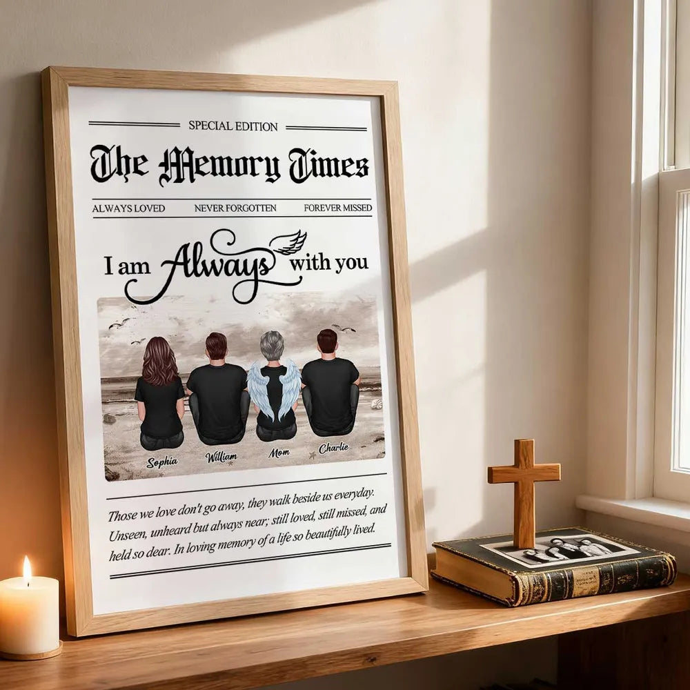 Personalized Memorial Family Art Print - Sentimental Gift for Remembrance Poster or Canvas MagicInPrints