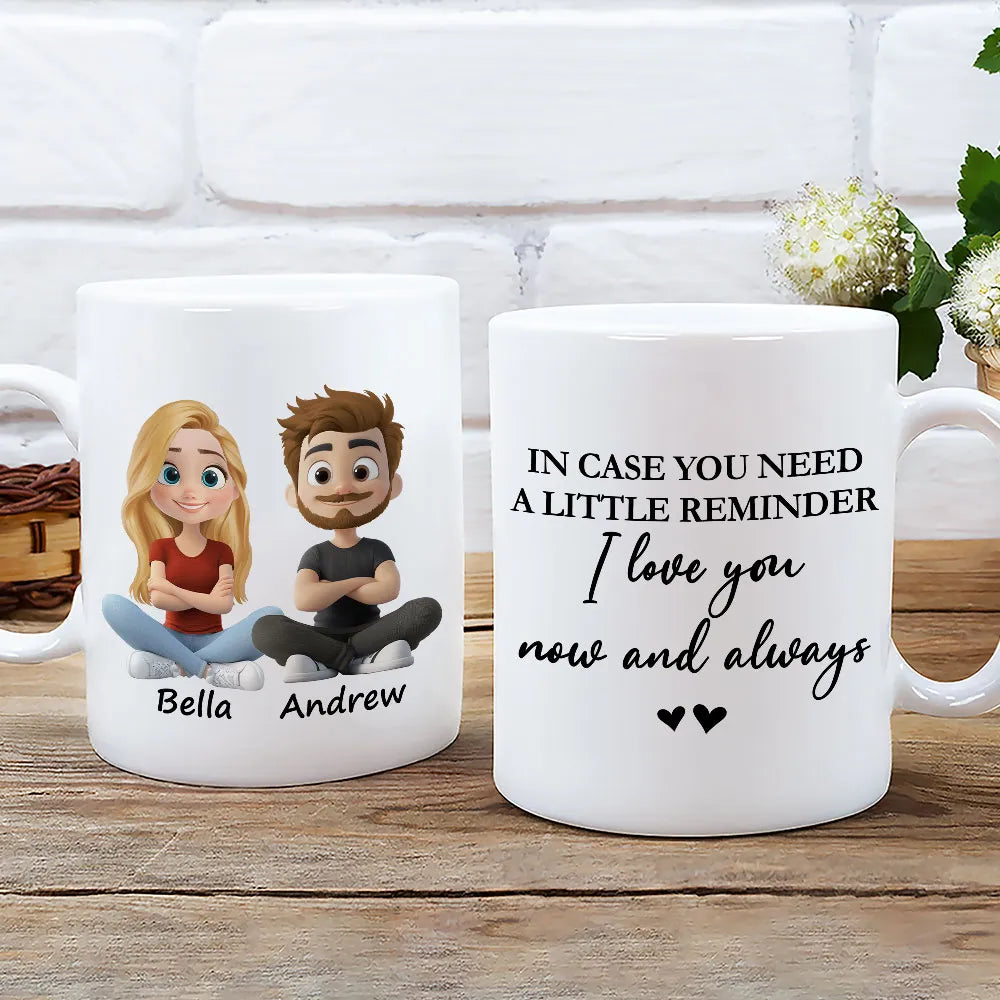 Personalized Couple Mug for Him and Her - Romantic Gift for Anniversary or Valentine's Cup MagicInPrints