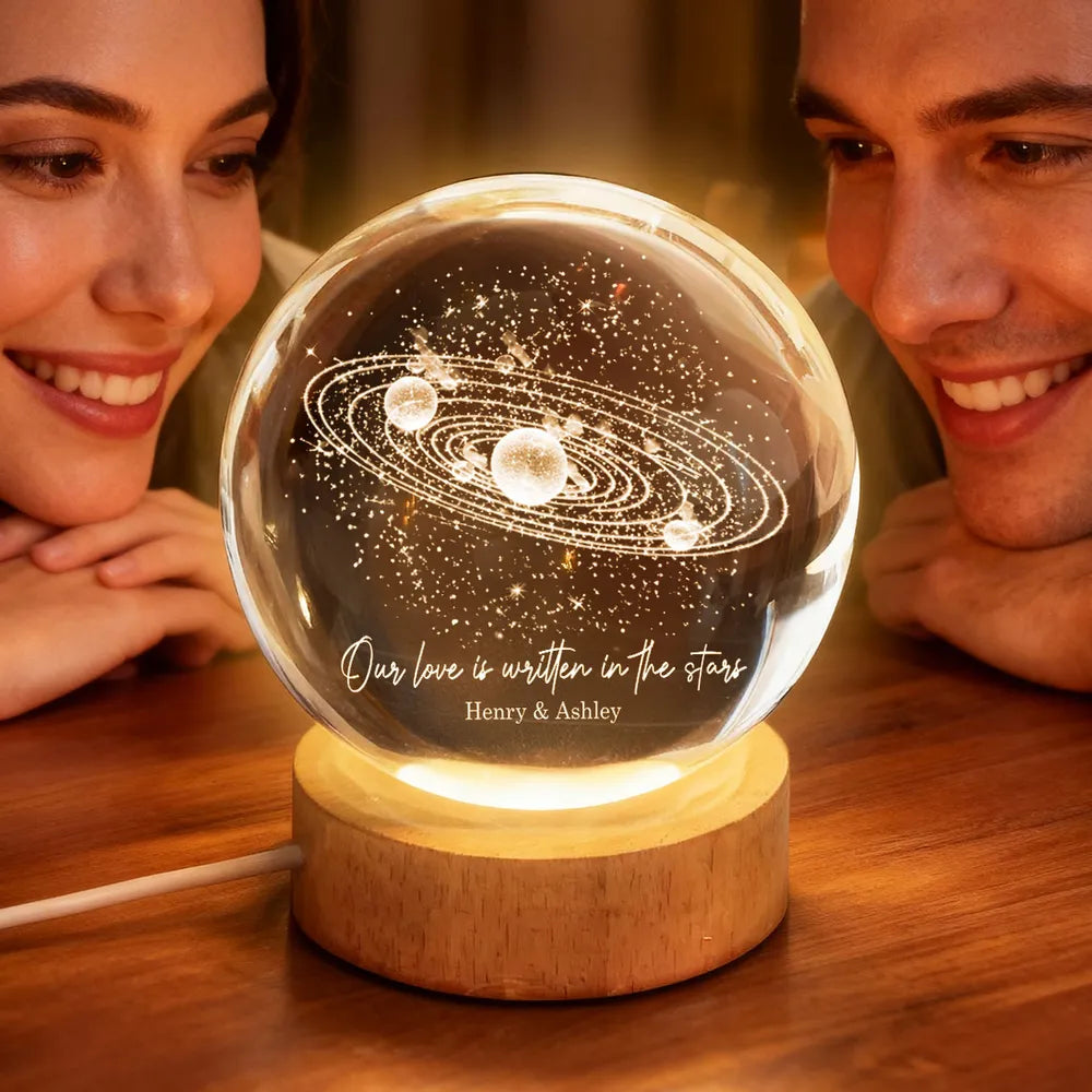 Personalized Starry Night Light for Couples - Romantic Bedroom Decor Lamp MagicInPrints